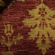 Modern deep red wool rug, classic handwoven carpet- 143x205cm