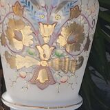 Pair of vases in romantic opaline Napoleon III