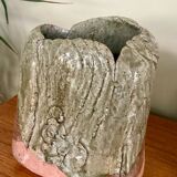 Glazed terracotta vase