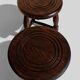 Mid-Century Chestnut Wood Stools Attributed to Charles Dudouyt, 1950s