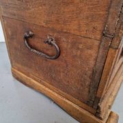 Antique Brutalist Chest in Oak, 1800