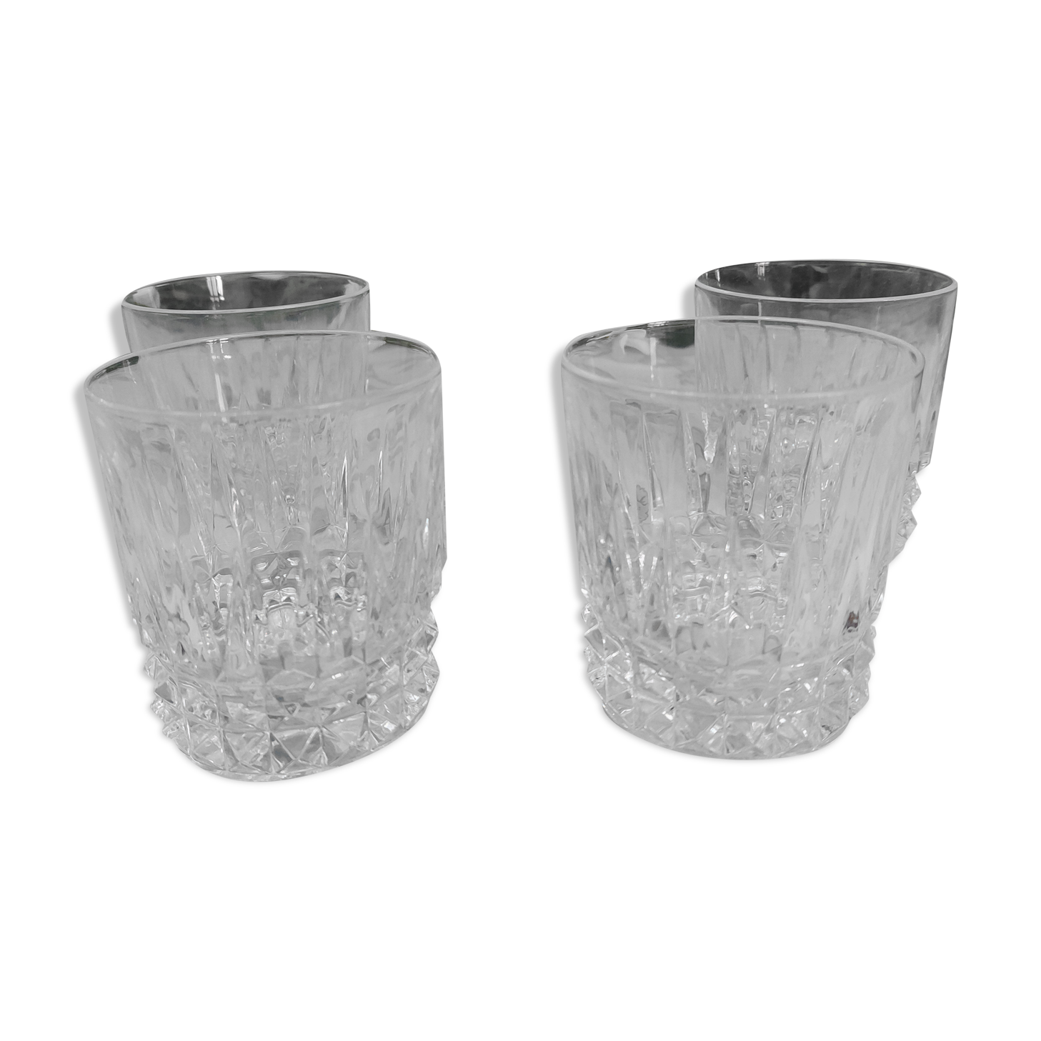 Set of 4 crystal glasses