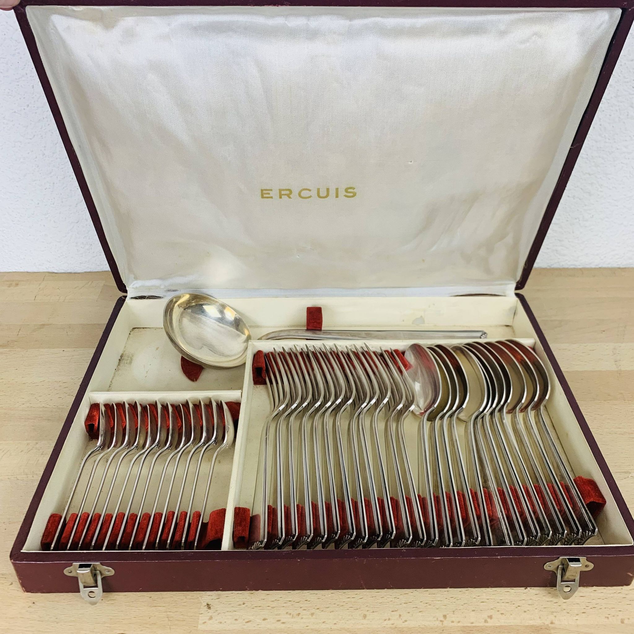 Ercuis cutlery set model Cambodia silver-plated metal