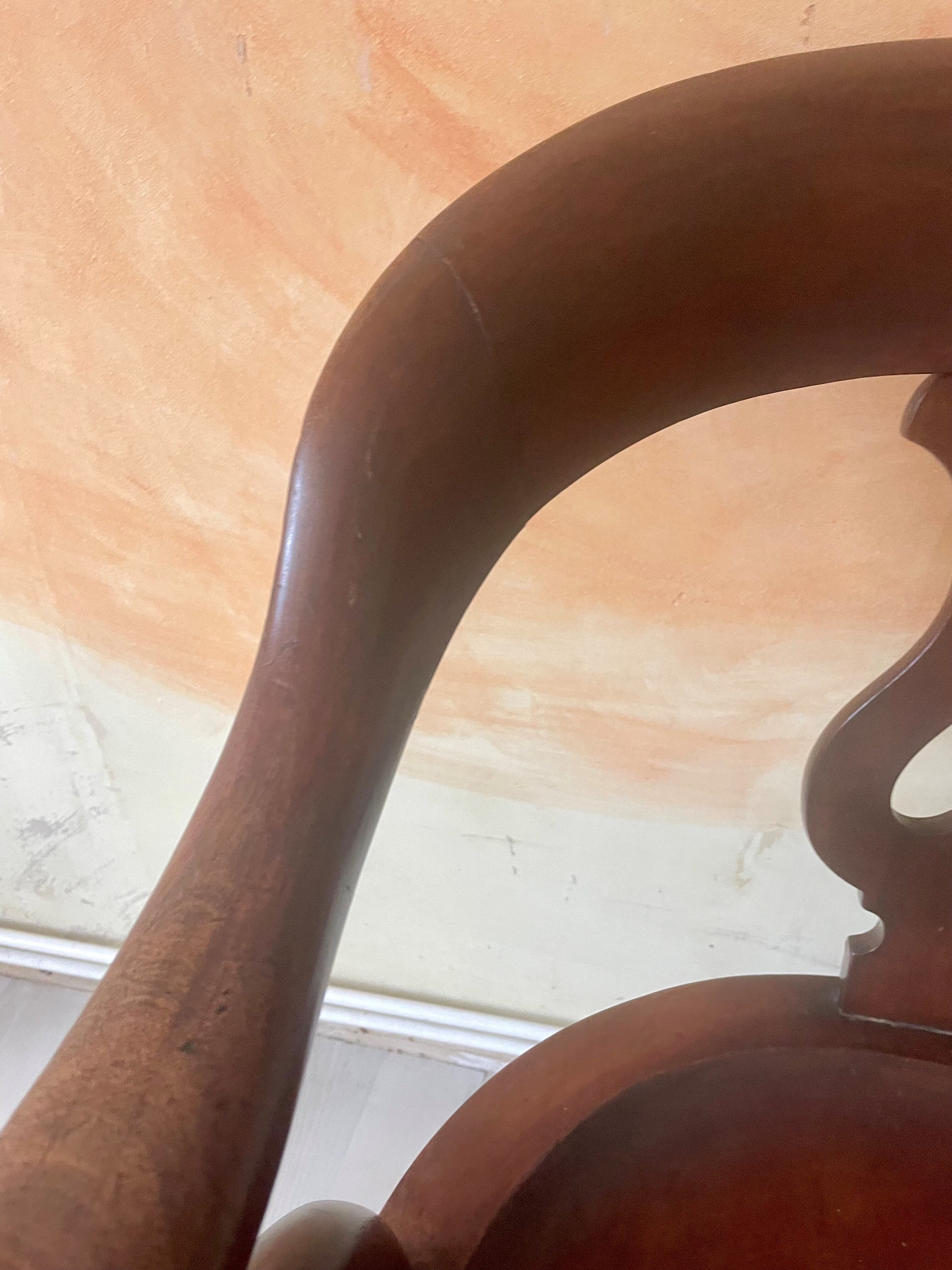 Sailor's armchair in swivel teak