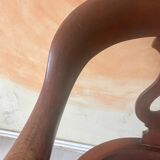 Fauteuil de marin en teck pivotant