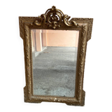 Napoleon type mirror with pediment