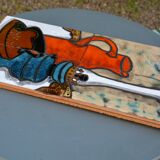 Ceramic plaque Vallauris Raymonde Leduc