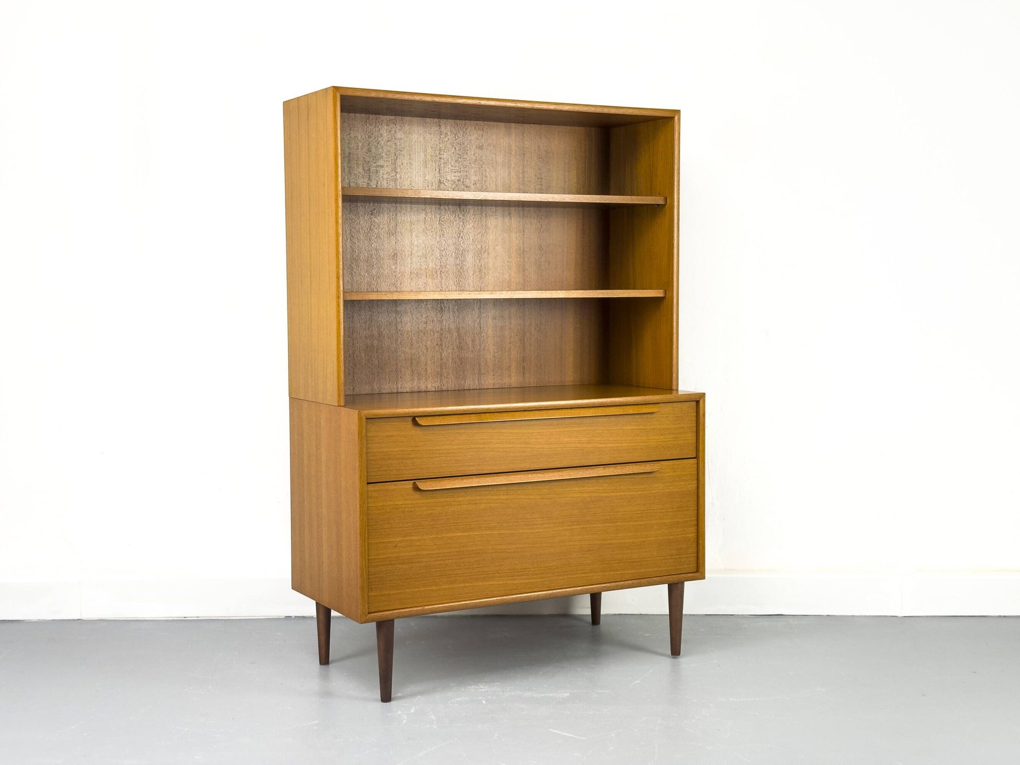 Teak bookcase with drawers from WK Möbel, 1960s