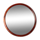 Large round Danish rosewood mirror by Vildbjerg Mobelfabrik 1960.
