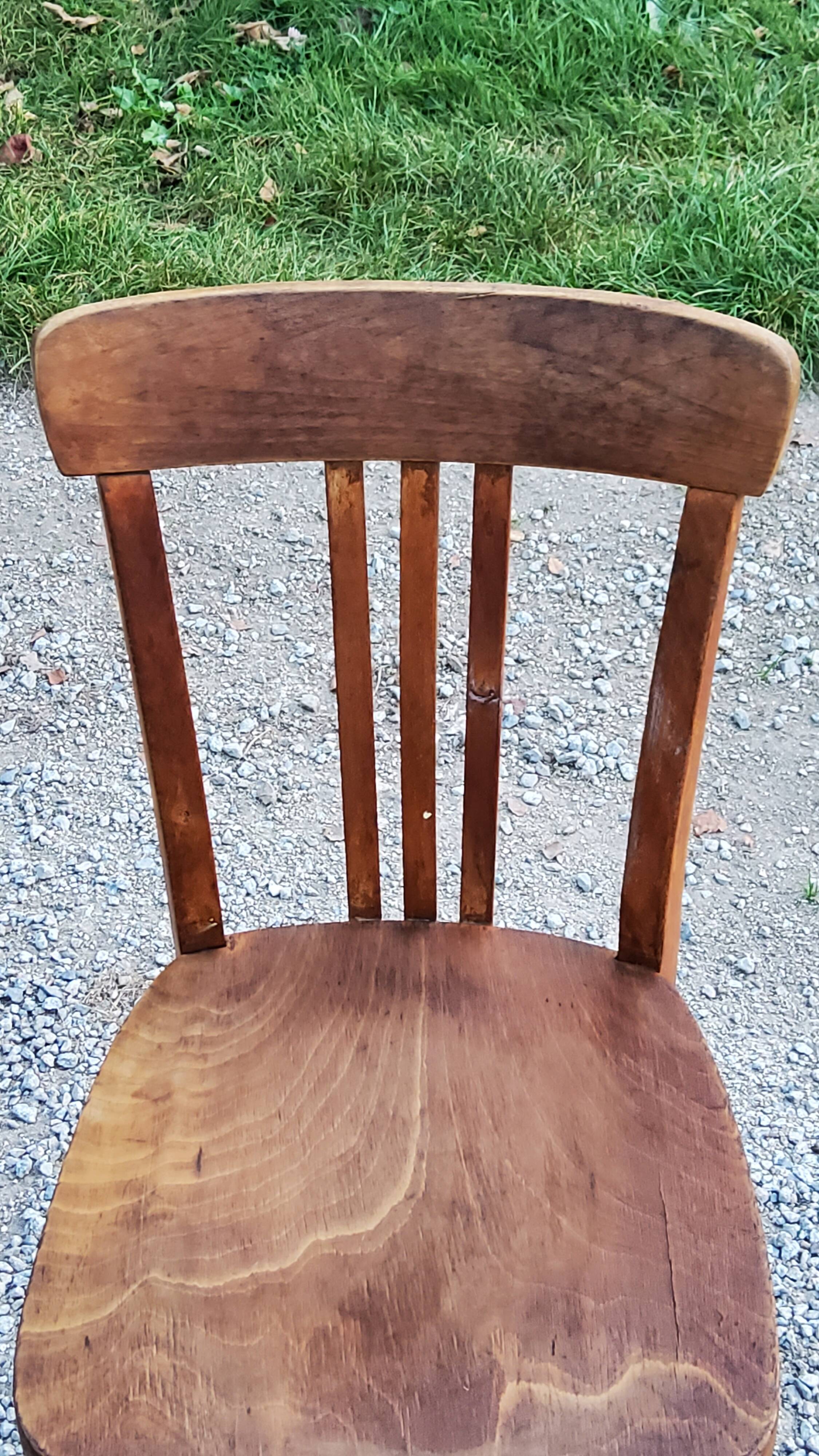 Set of 5 Stella Thonet bistro chairs from the 1950s