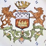 6 anciennes assiettes à dessert Desvres Fourmaintraux Rouen modèle Dinan 2