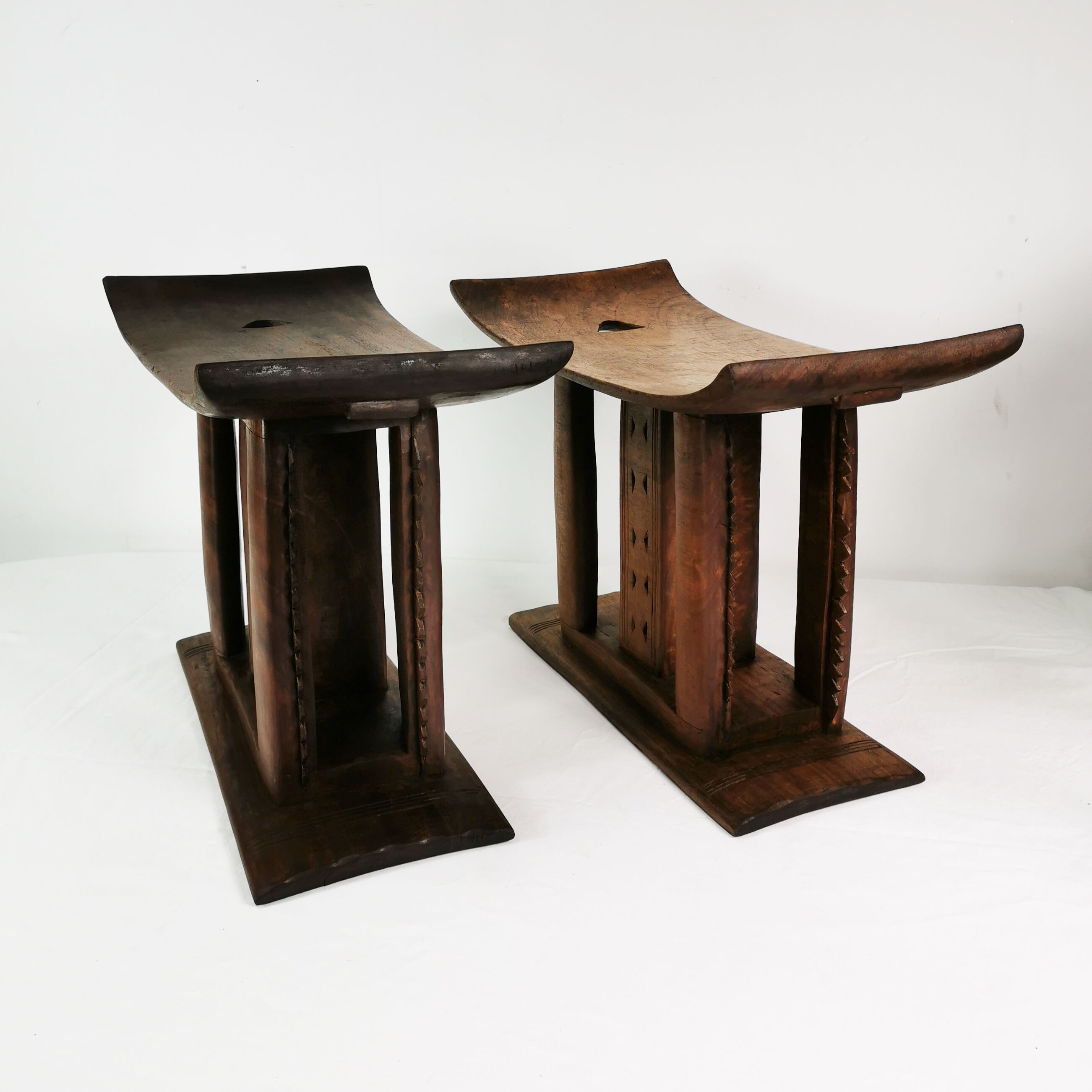 Ashanti-Akan Stools, Gahana, 1950s