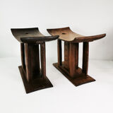 Ashanti-Akan Stools, Gahana, 1950s