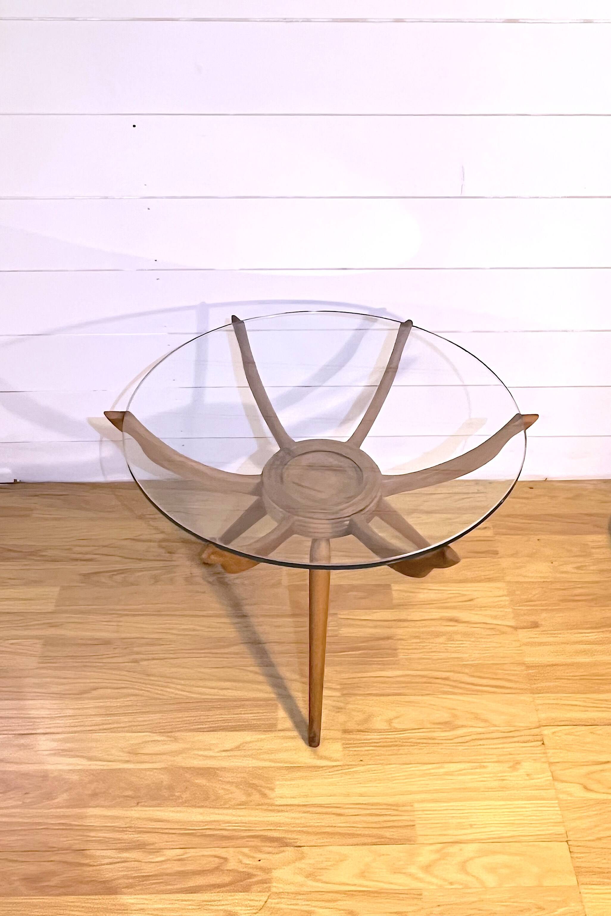 Carlo De Cali, "Ragno" (Spider) coffee table, Italy, 1950s