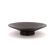 Black ceramic centerpiece on foot, La Bergerie Vallauris