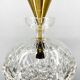 Mid Century Crystal & Brass Chandelier, Czechoslovakia
