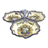 Gien - Hors d'oeuvres dish Renaissance décor