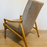 Fully restored Mid Century Armchair by Jiri Jiroutek from Czechoslovakia