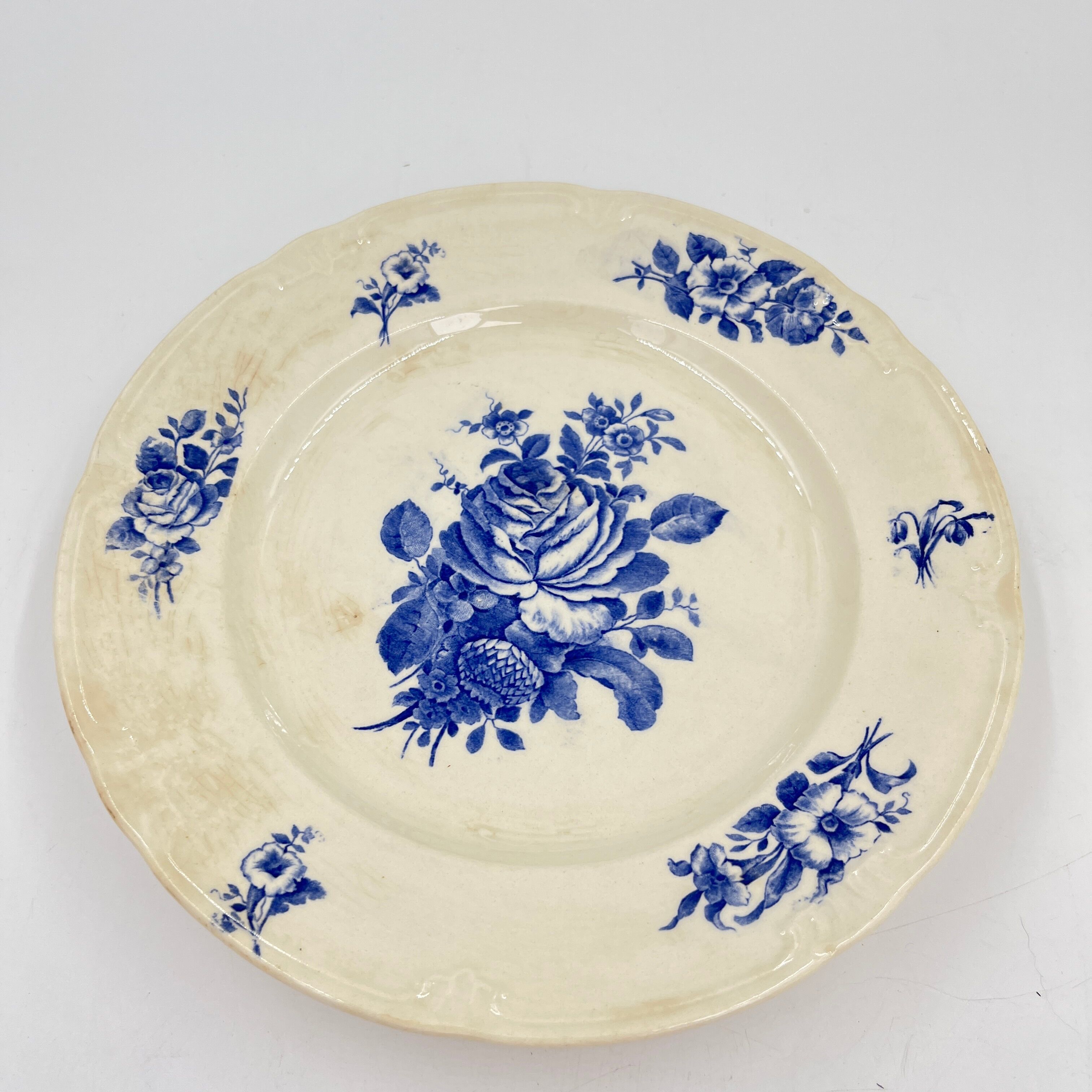 Set of 20 plates Boch Frères décor Rhodia