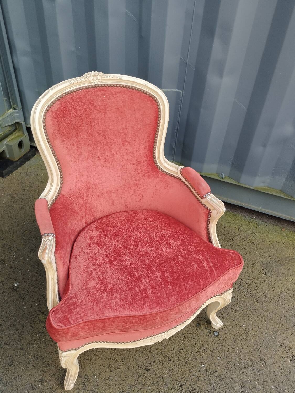 Pair of old Louis XV style armchairs