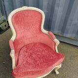 Paire de fauteuils anciens style Louis XV