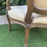 Basket bed and its two armchairs