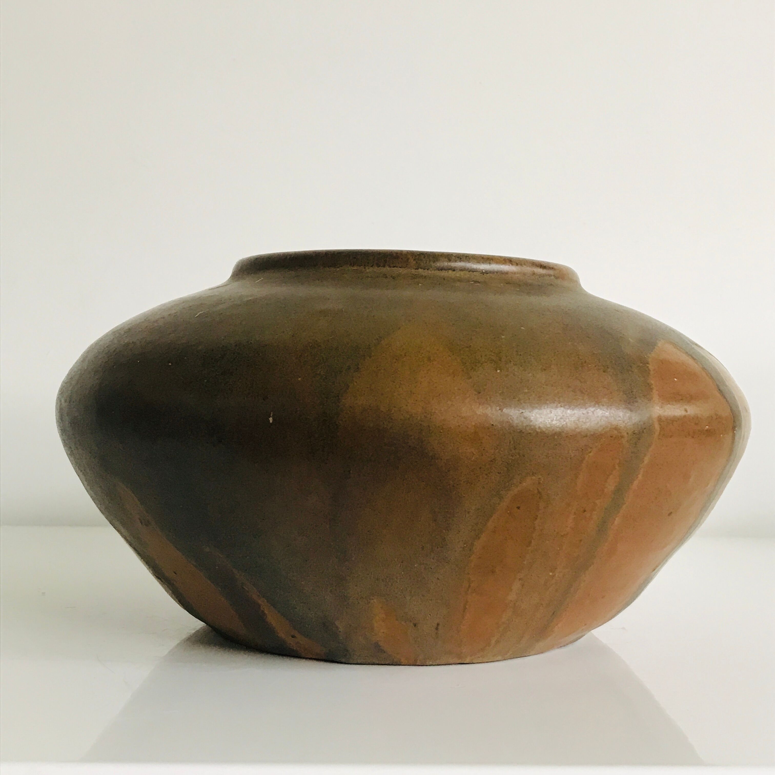 Leon Pointu top vase, Puisaye sandstone, Carriès school, art nouveau