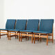 Set of 4 dining chairs model 3232 by Borge Mogensen for Fredericia Denmark 1958