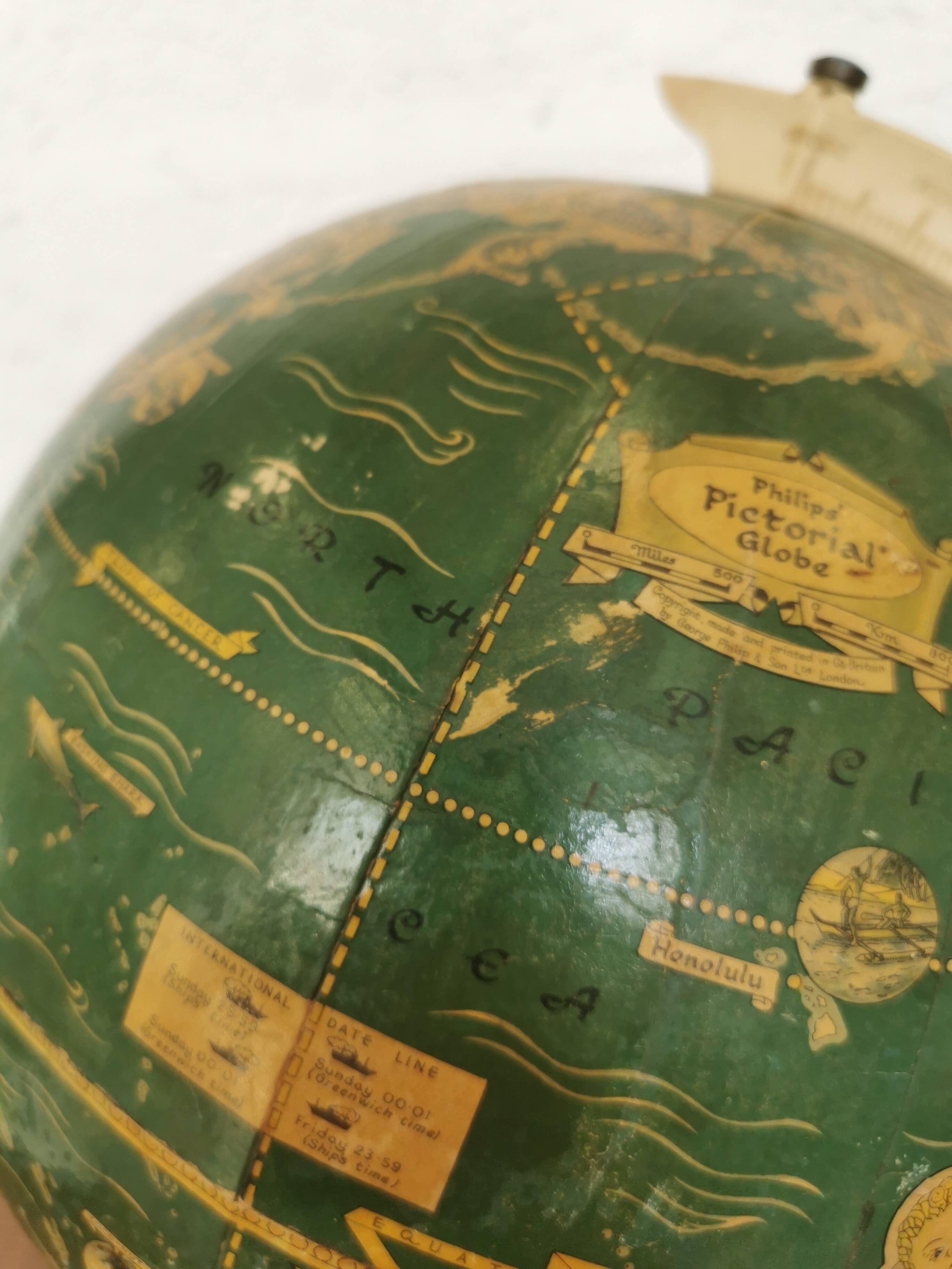 World map, Philip's Pictorial Globe