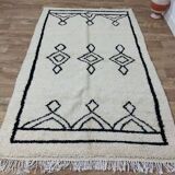 Handmade wool Berber rug 248 x 158 cm