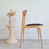 Scandinavian raw wood chair