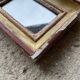 Small antique gold mirror 16x23cm