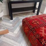 Handmade Berber pouf in wool 60 X 60 X 20 CM