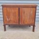 Oak compass foot chest of drawers 1960