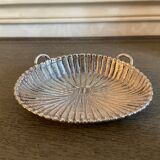 Silver metal basket ashtray
