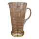 Lovely 1950s glass pitcher with gold gilding and patterns