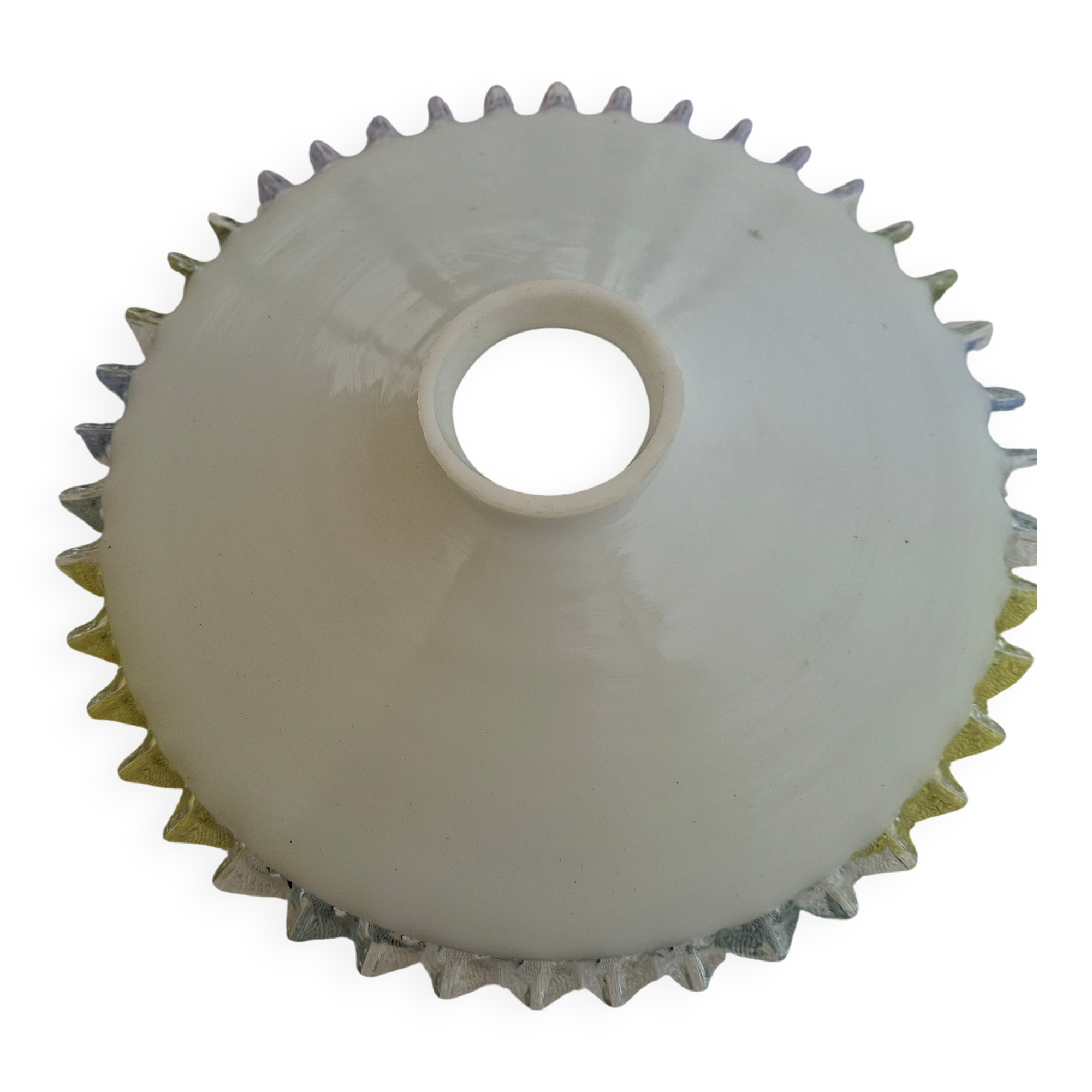 White opaline lampshade