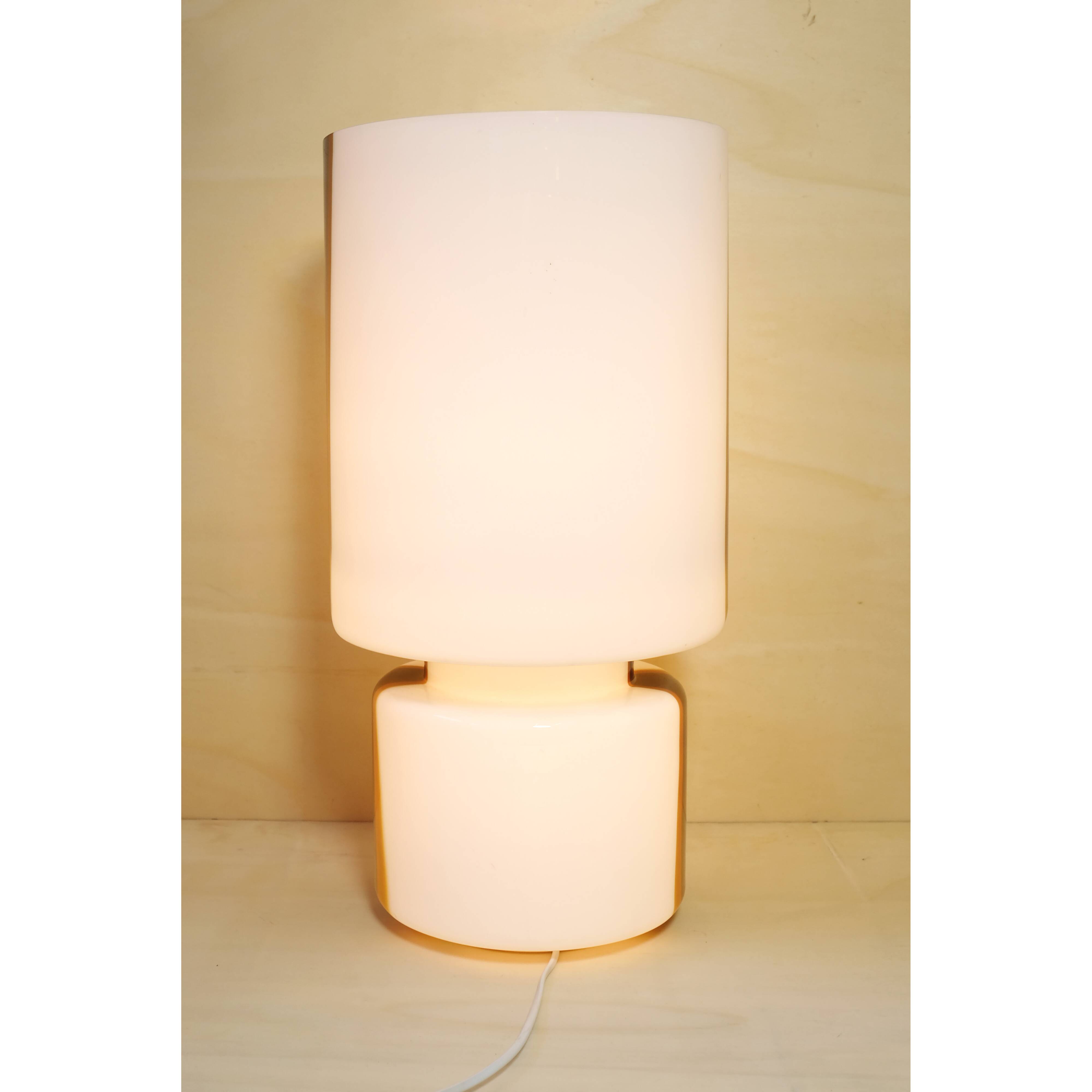 Large Italian glass table lamp.