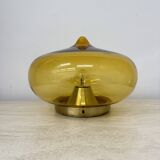 Mid-century Dijkstra  glass ceiling lamp space age, 1970’s