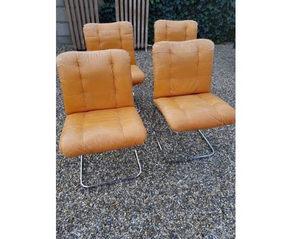 4 vintage chairs 1970 Roche Bobois | Selency