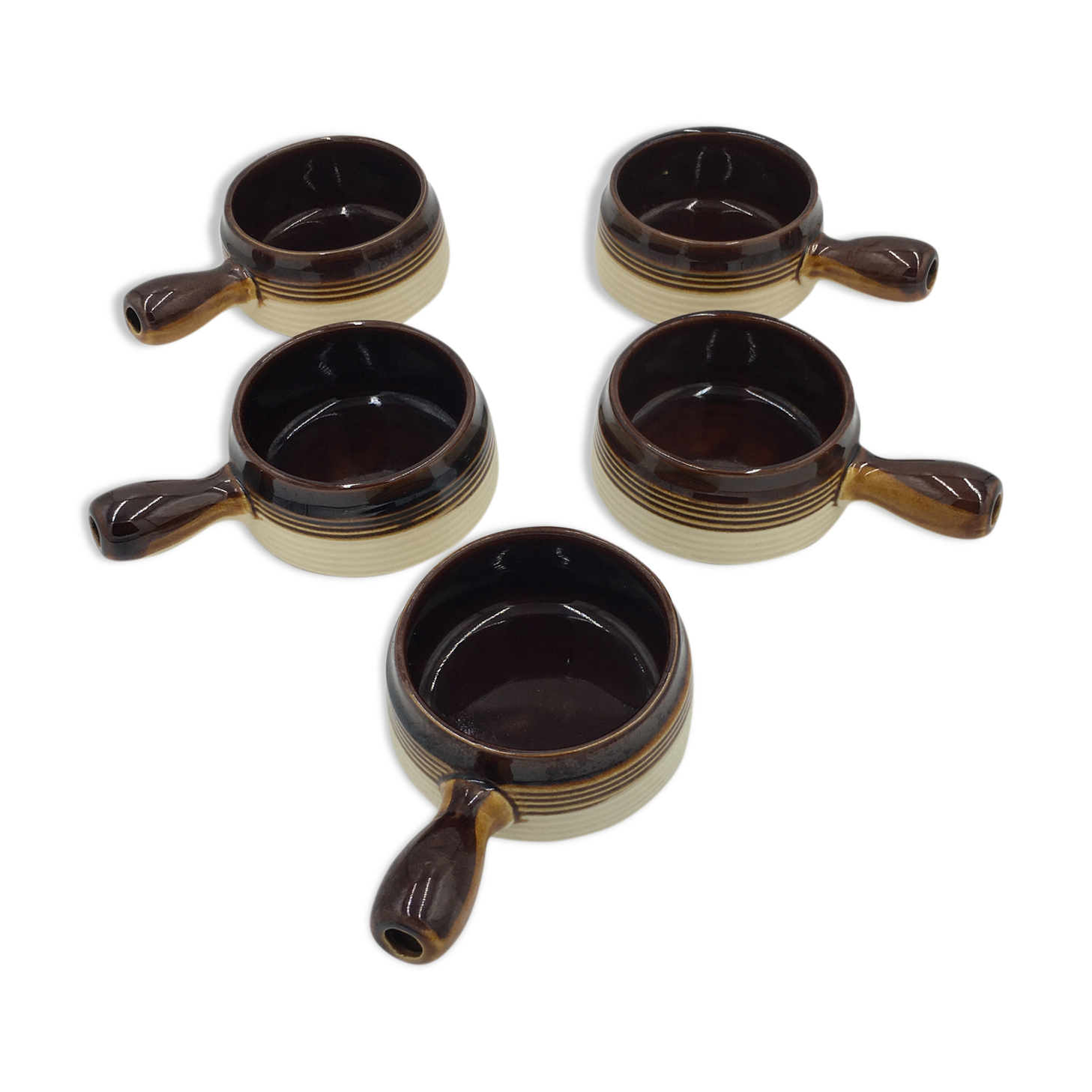 Lot de 5 ramequins en céramique Stoneware oven proof japan Selency