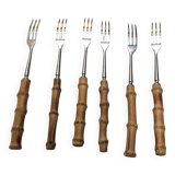6 bamboo forks