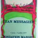 Original lithograph poster by Jean MESSAGIER, Fondation Maeght, 1977