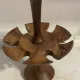 Vintage wooden egg cups – 6 pieces – 1950s