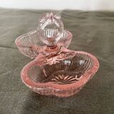 Pink double glass salt shaker