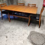 Vintage Scandinavian table extendable