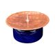 Copper and ceramic candlestick in modern style, Germany, 1970s.