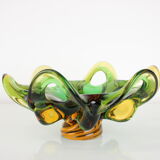 Czech Big Art Glass Bowl by Josef Hospodka, 1960's