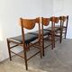 Set 4 chaises italiennes Gianfranco Frattini