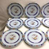 Raynaud & cie - service of 12 flat plates "koutani" in limoges